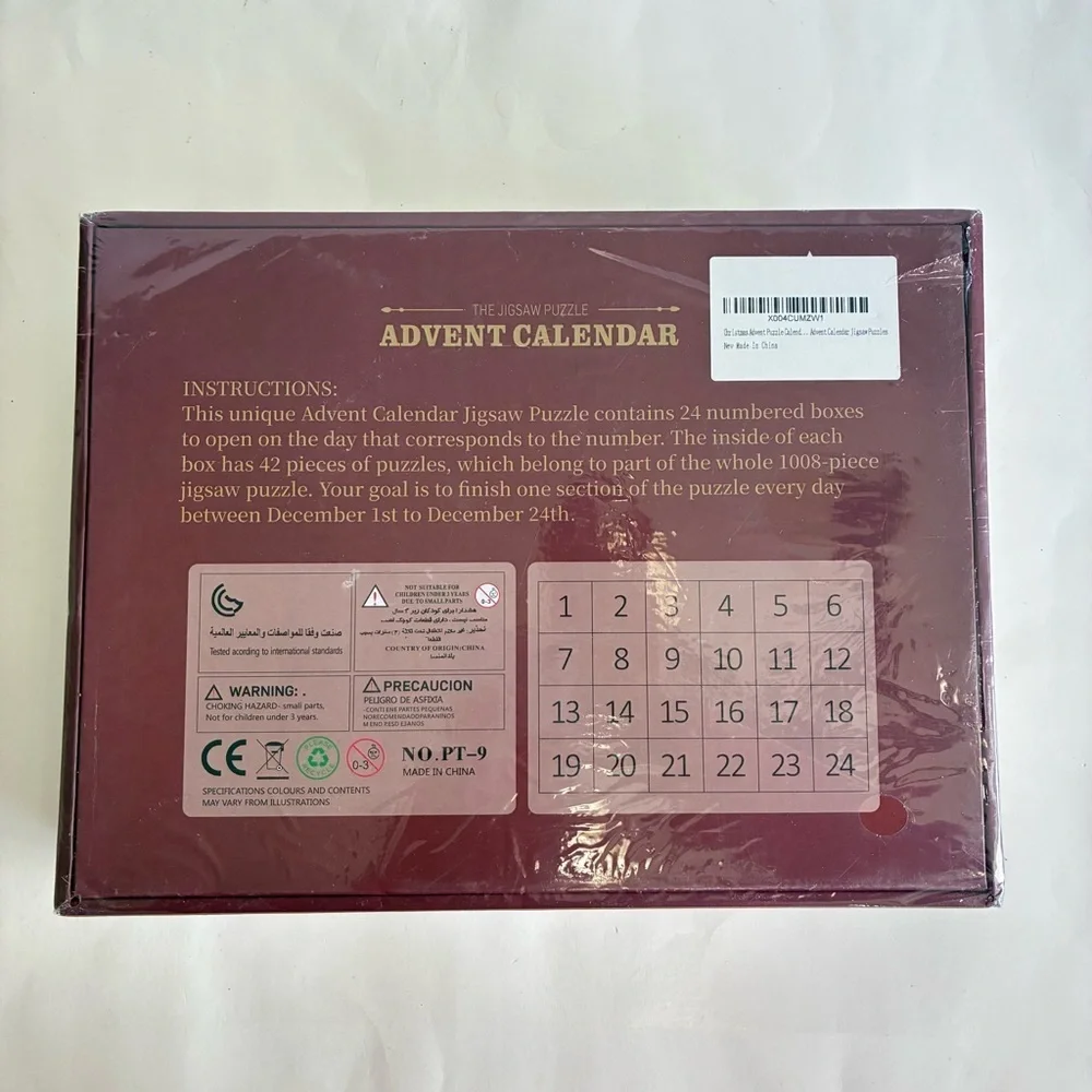 The Jigsaw Puzzle Christmas Advent Calendar 1008 pieces